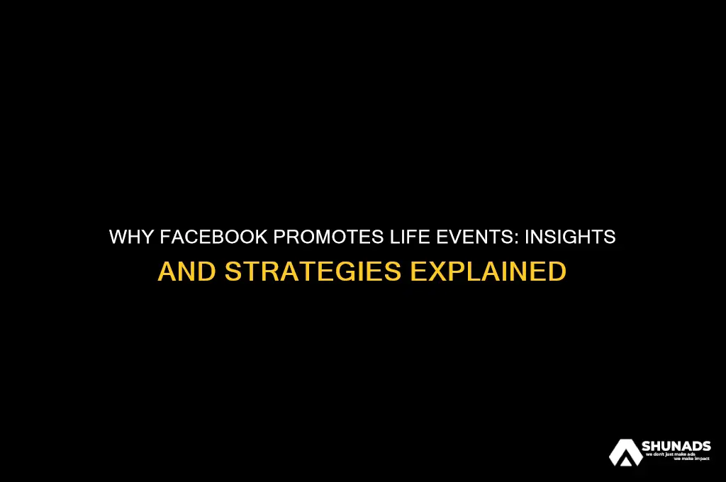 why does facebook advertise life events