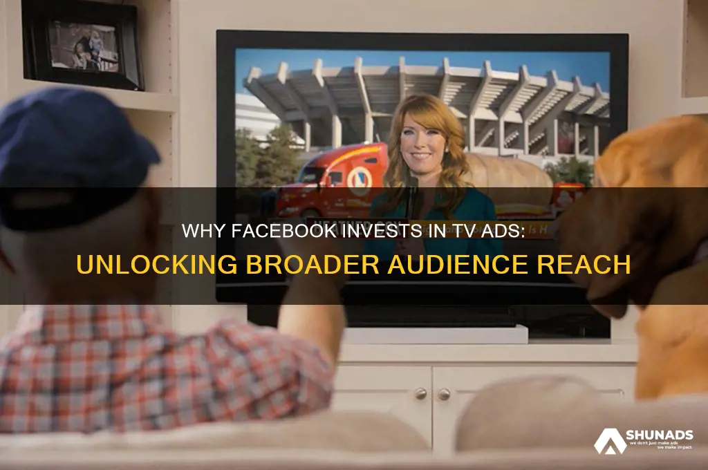 why does facebook advertise on tv