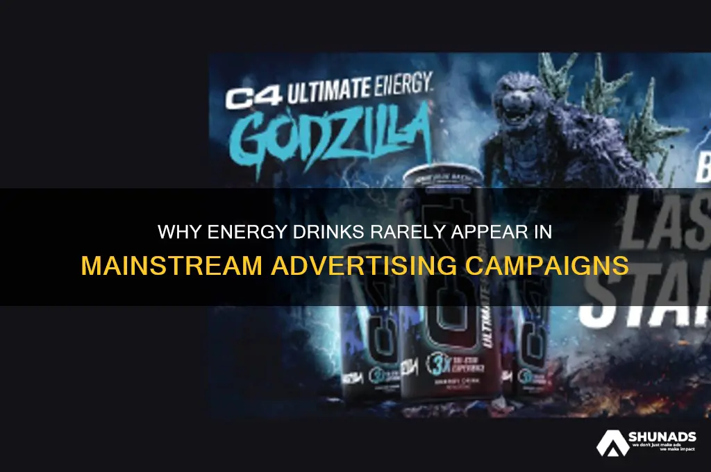 why dont energy drinks get advertise