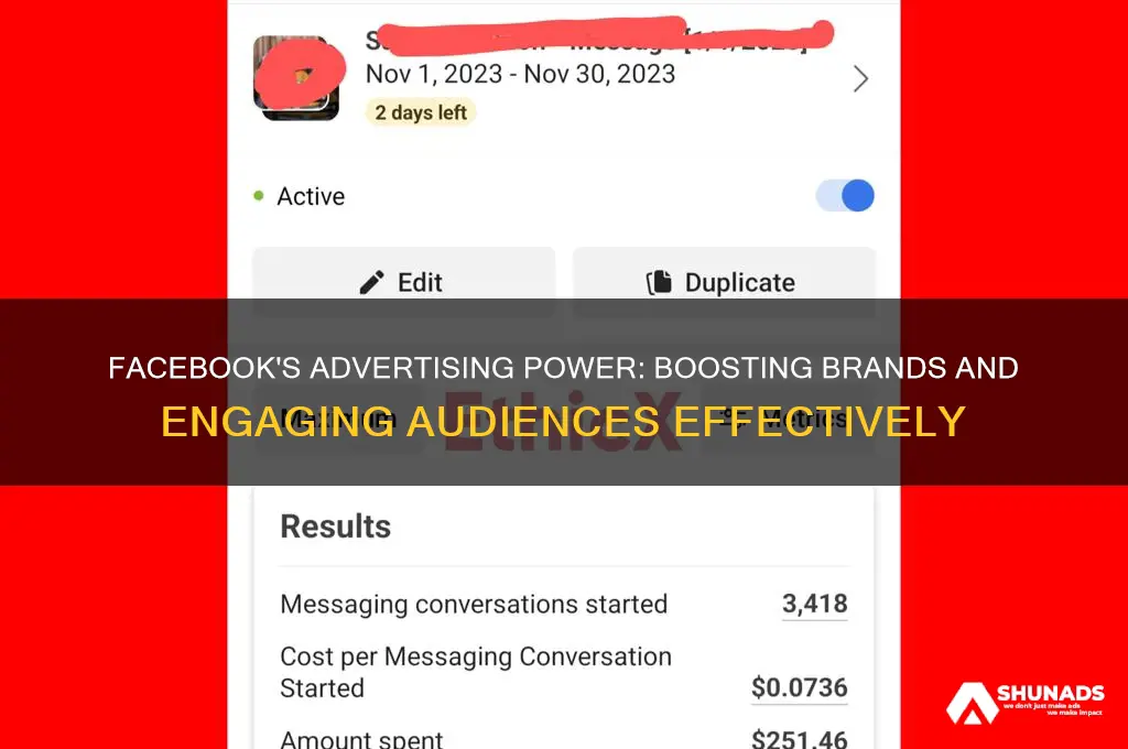 why facebook is good for advertisers