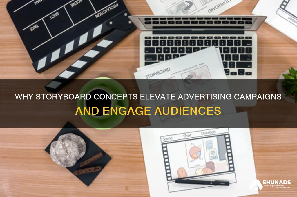 why is a storyboard concept used in advertising