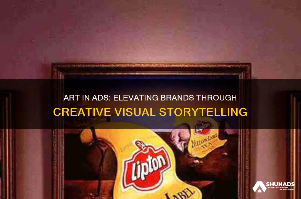 why is art used in advertising