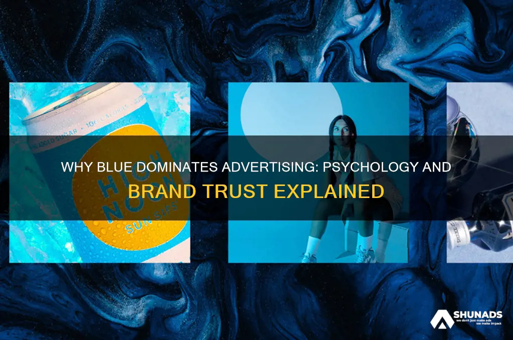 why is blue used in advertising