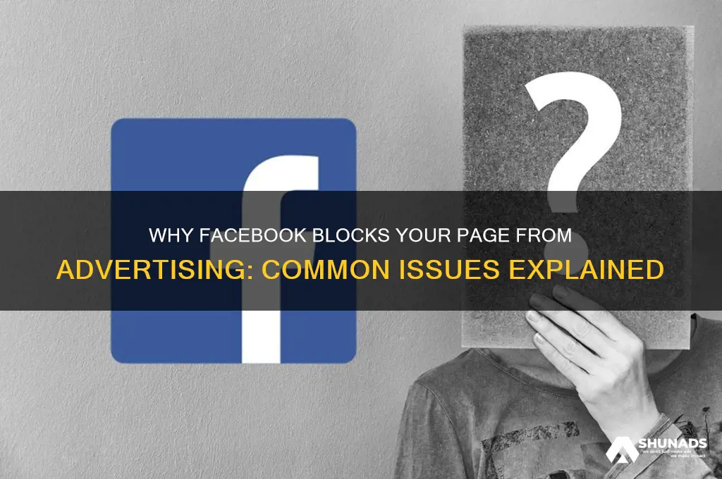 why is my facebook page not allowed to advertise