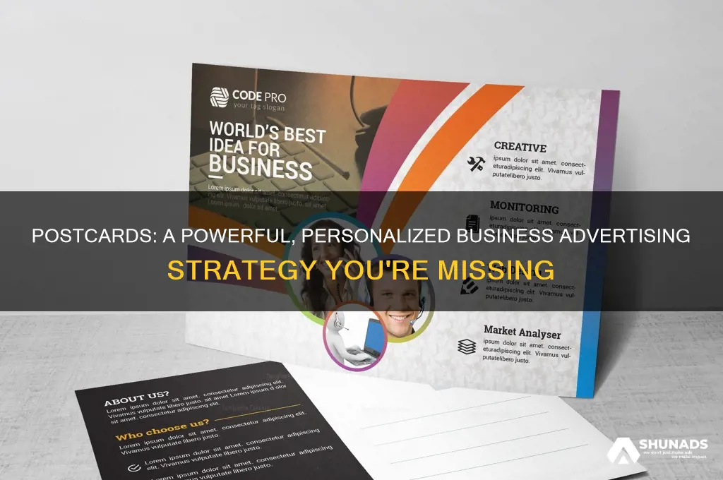 why send a postcard for business advertisement