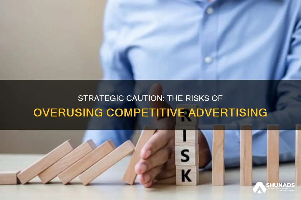 why should competitive advertising be used carefully