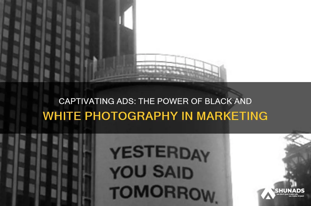 why use black and white photography in advertising