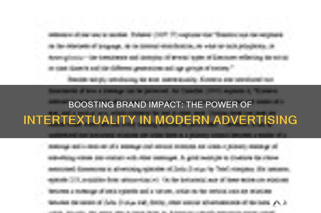 why use intertextuality in advertising