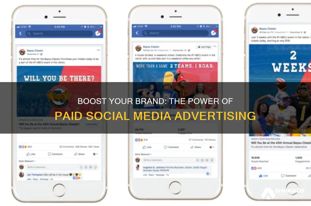 why use paid social media advertising