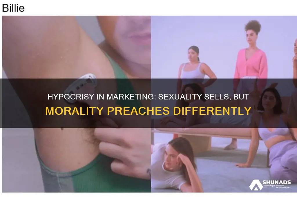 why use sexuality to advertise if you preach different
