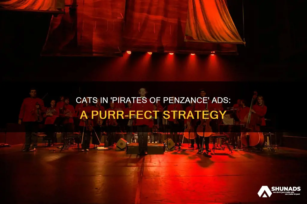why were cats used in advertisements of pirates of penzance
