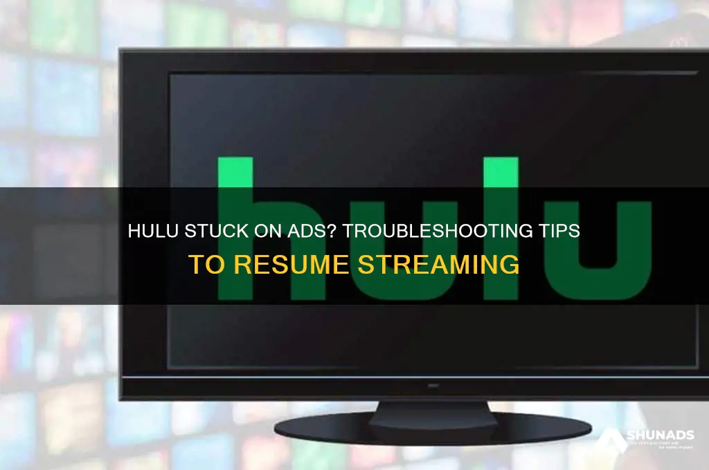 why wont my hulu get past the advertisement