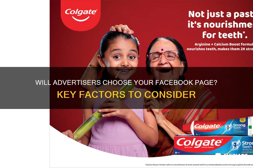 will advertisers advertise on your facebook page