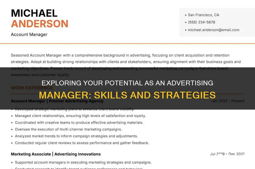 would i make a good advertising manager